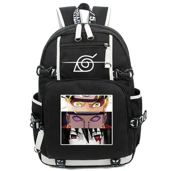 Новый Школьный рюкзак Naruto Uzumaki Usb для Подростков, Школьный рюкзак для мужчин и Женщин для Отдыха, Дорожный Рюкзак Большой Емкости Naruto mochilas