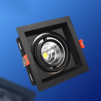 Оптовая цена Квадратный 15 Вт COB светодиодный светильник COB LED потолочные светильники, Встраиваемый в помещение светодиодный светильник AC85-265V Теплый Холодный белый