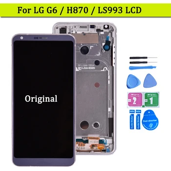 Оригинальный для LG G6 H870 ЖК-дисплей с сенсорным экраном Дигитайзер в сборе Для LG G6 H870DS H872 LS993 VS998 US997 ЖК-дисплей с рамкой