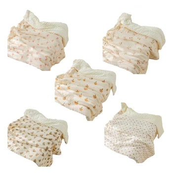Пеленальное одеяло Из мягкого крепа, Спальный мешок для новорожденных, Принадлежности для детской комнаты
