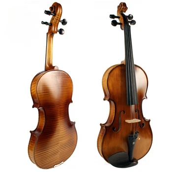 Профессиональные усовершенствованные старинные струнные инструменты Flamed Maple скрипка