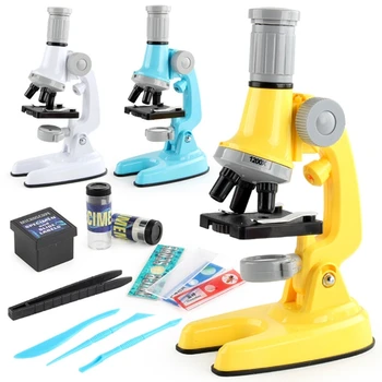 Реалистичная игрушка-микроскоп H37A, научный классный подарок для ребенка, 100-1200x Стержень До