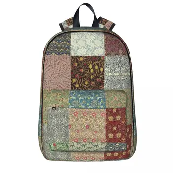 Рюкзаки с рисунком Уильяма Морриса, сумка для книг для мальчиков и девочек, школьные сумки для студентов, Мультяшный рюкзак, Дорожный рюкзак, сумка через плечо