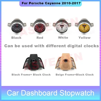 Секундомер на приборной панели автомобиля для Porsche Cayenne 2010-2017 Декоративные часы с поддержкой времени Sport Chrono