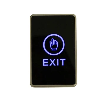 Сенсорная кнопка выхода с подсветкой, Инфракрасный Бесконтактный Дверной выключатель для системы контроля доступа