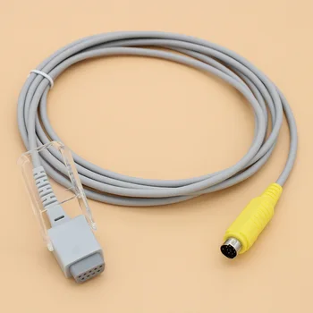 Совместимый удлинительный кабель адаптера датчика MEK MP700 MP800 SpO2, желтый штекер 7P к DB 9P F для зонда Nellcor