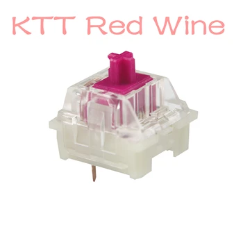 Содержание Переключатель KTT Red Wine 44g Линейный 3-контактный для механической клавиатуры на заказ