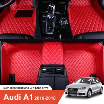 Специально подобранный автомобильный коврик для пола (Audi A1 2016) Аксессуары для интерьера, экологичный прочный толстый ковер, адаптированный для левого и правого привода