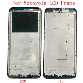 Средняя рамка ЖК-рамка пластина панель Шасси корпус для телефона Motorola Moto E20 E40 Запчасти для ремонта металлической ЖК-рамки