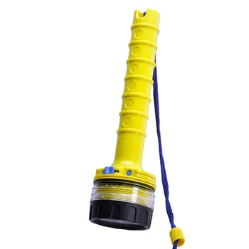 Фонарик для подводного плавания с аквалангом, водонепроницаемый светодиодный фонарь для подводной охоты, Светодиодная лампа для подводного плавания