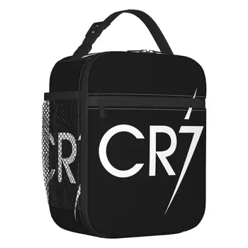 Футбольные изолированные сумки для ланча CR7 для работы, школы, Рональдоса, Портативного термоохладителя, коробки для Бенто для женщин и детей