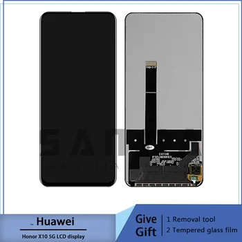 Tela lcd original para huawei honor x10 5g, tela sensível ao toque digitalizada para substituição em celular de 6.63 polegadas y